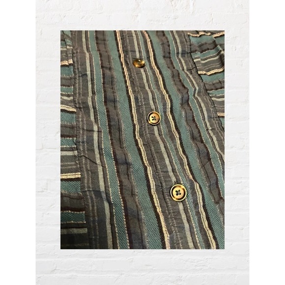 Roxy Women's Large Dress Button Up Mini Summer Casual - Picture 2 of 5